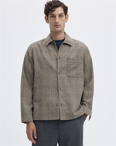 Selected - SLMRlxsvenc Check Wool Blend Jakke - Delicioso/Mix